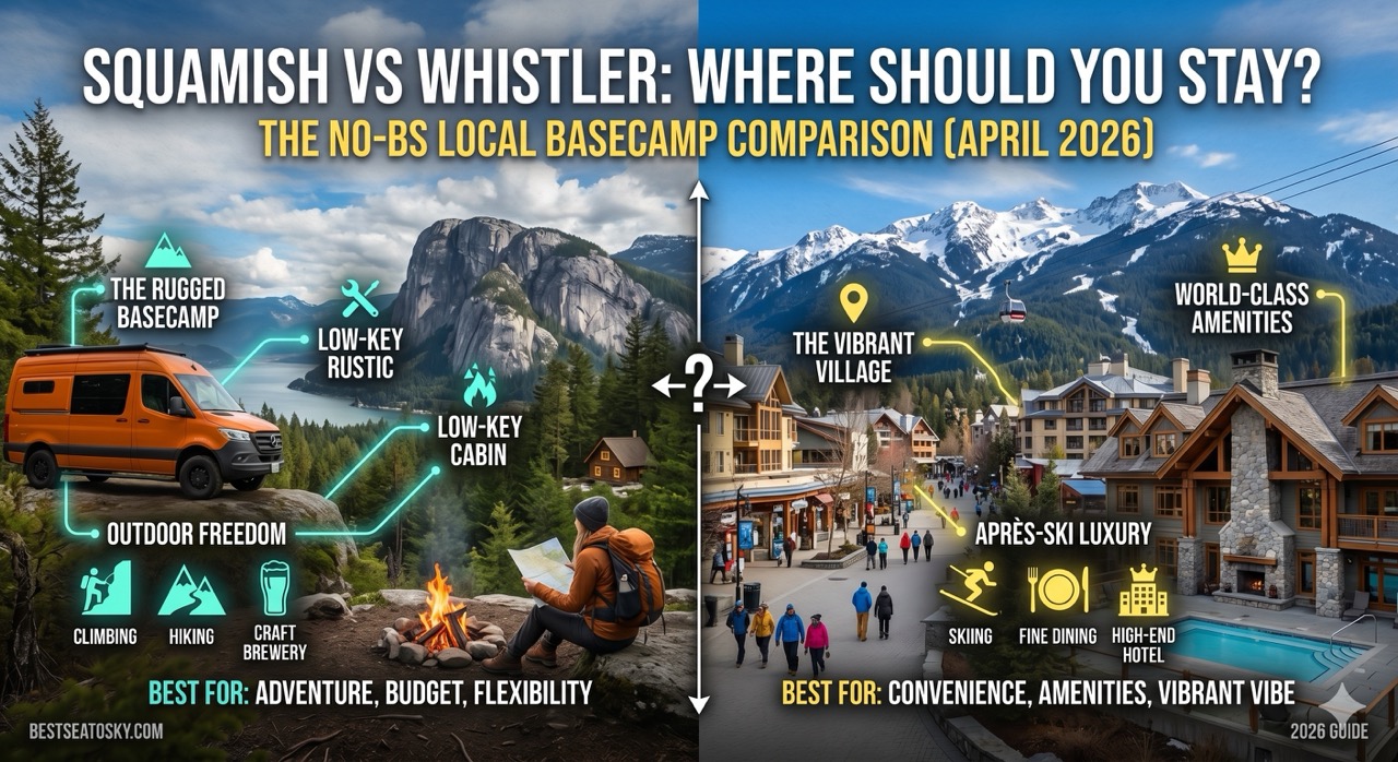 Squamish vs Whistler: Where Should You Stay? (2026)